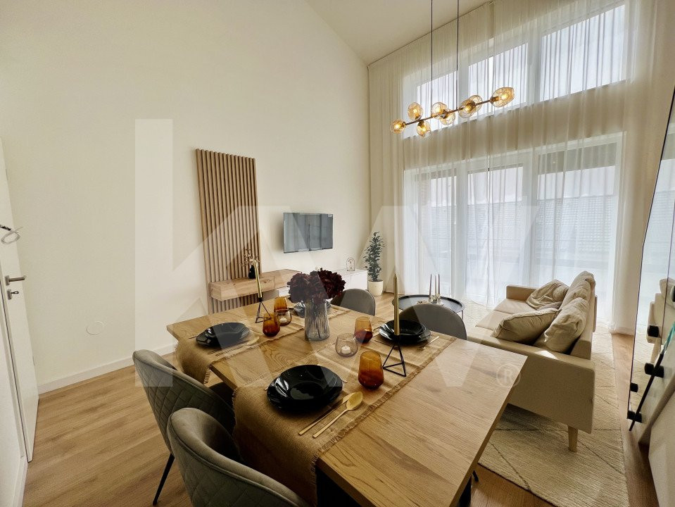 Penthouse 4 camere - mobilat si utilat, intabulat