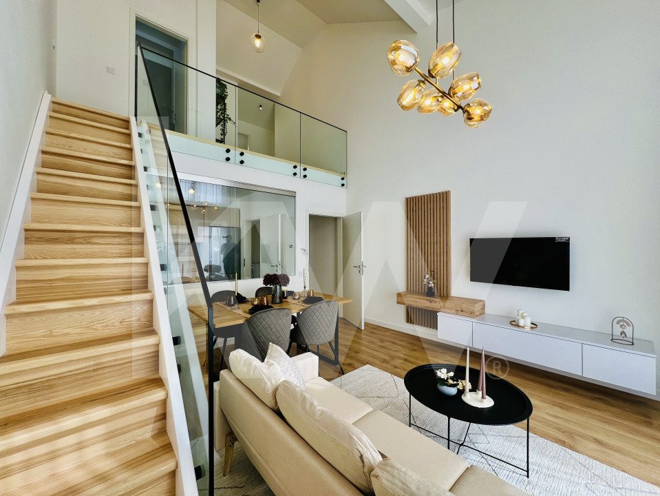 Penthouse 4 camere - mobilat si utilat, intabulat