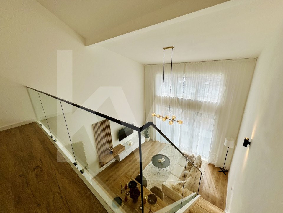 Penthouse 4 camere - mobilat si utilat, intabulat