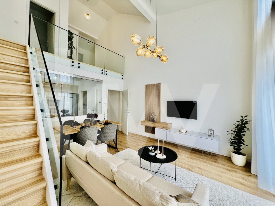 Penthouse 4 camere - mobilat si utilat, intabulat