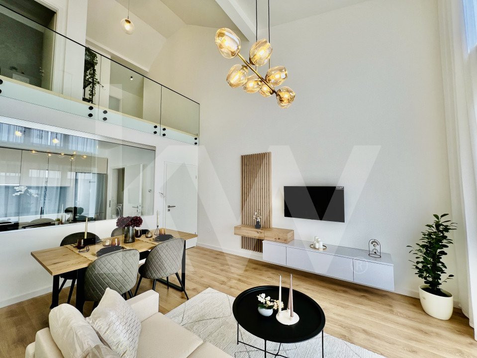 Penthouse 4 camere - mobilat si utilat, intabulat