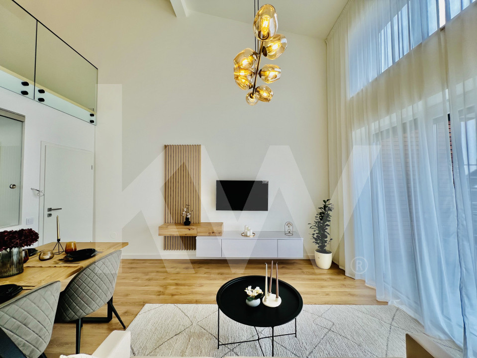Penthouse 4 camere - mobilat si utilat, intabulat