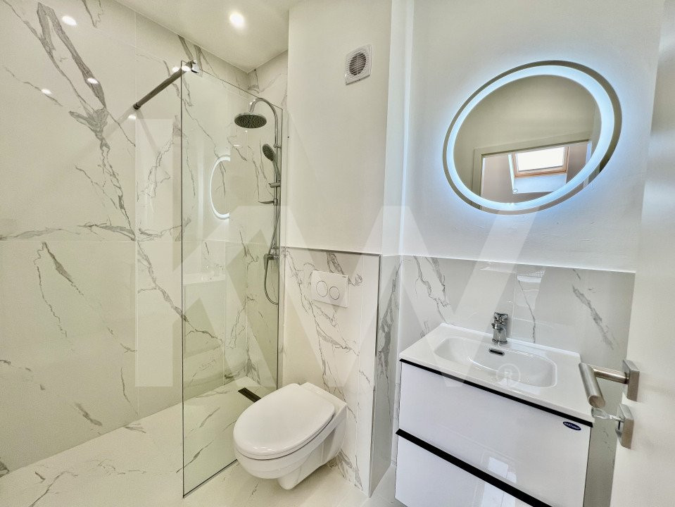 Penthouse 2 camere -  2 băi- mobilat - utilat, intabulat
