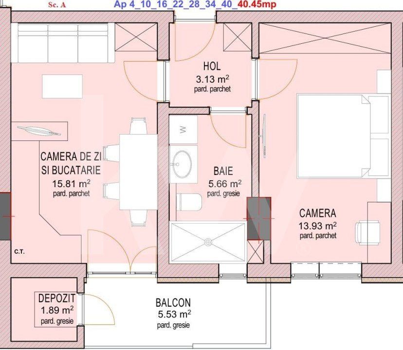 Apartament 2 camere - Nou - Decomandat - zona Doamna Stanca - La cheie